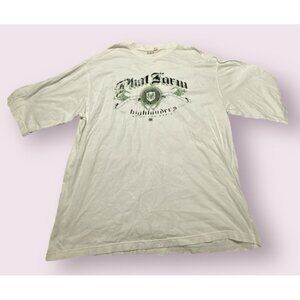 Vintage Phat Farm Shirt Mens 3XL White Logo Highlanders‎